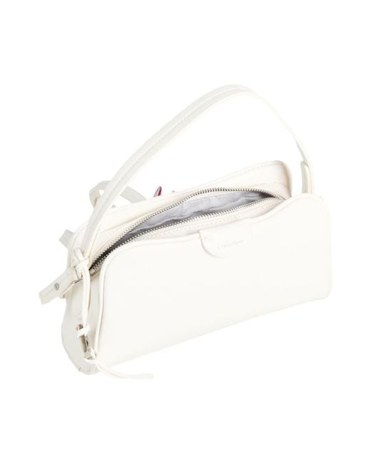 Calvin Klein White Handbag Polyurethane