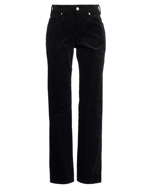 7 For All Mankind Black Pants Cotton, Modal, Polyester, Elastane