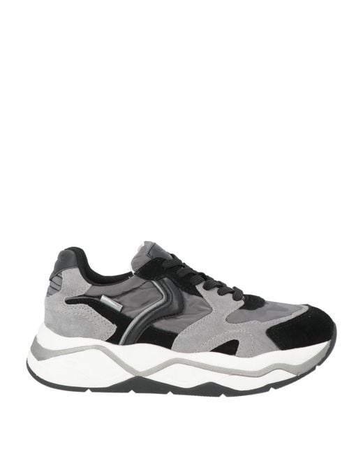 Voile Blanche Black Sneakers Leather, Textile Fibers