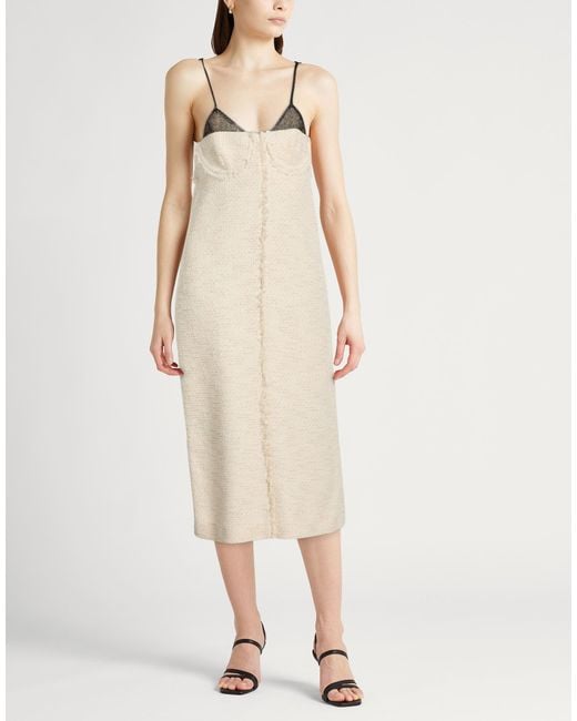Ballantyne Natural Midi Dress Cotton, Polyester, Acrylic