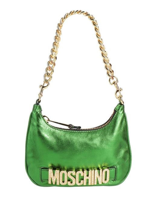 Moschino Green Handbags