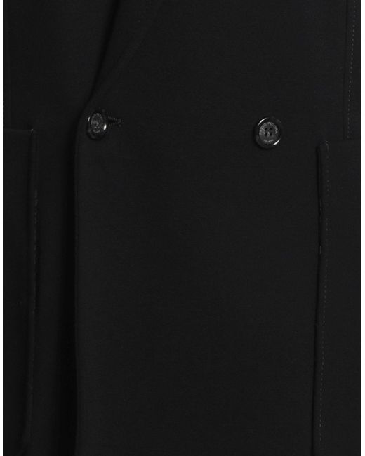 Paolo Pecora Black Blazer Viscose, Polyamide, Elastane for men
