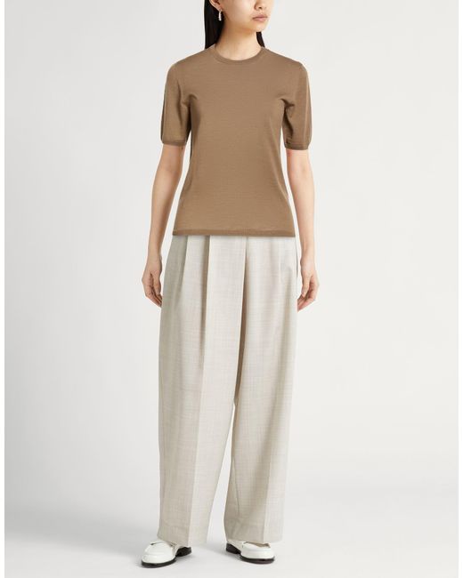 Max Mara Brown Camel Sweater Virgin Wool