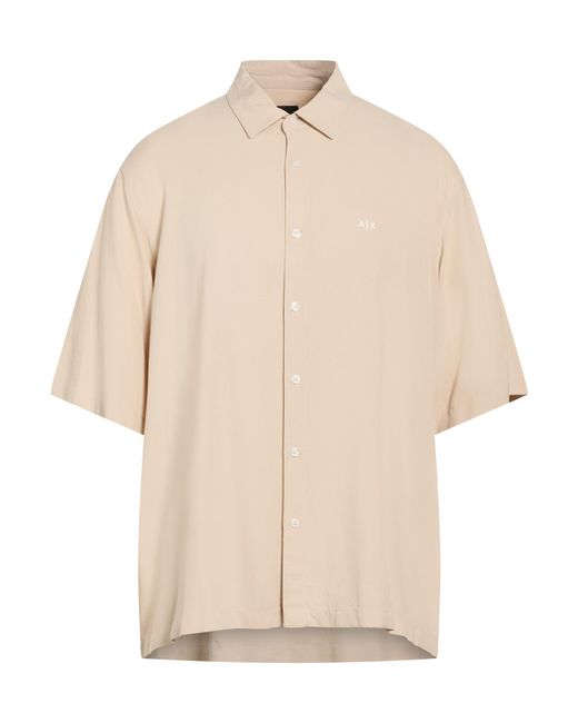 ARMANI EXCHANGE Natural Shirt Viscose for men