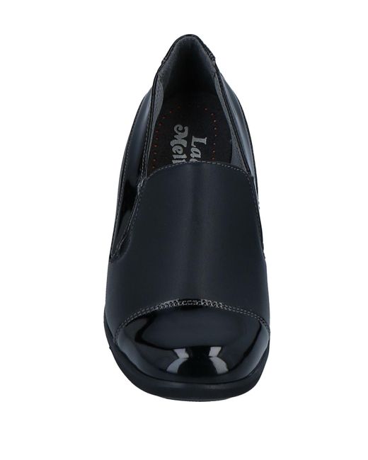 Melluso Black Pumps Soft Leather, Textile Fibers