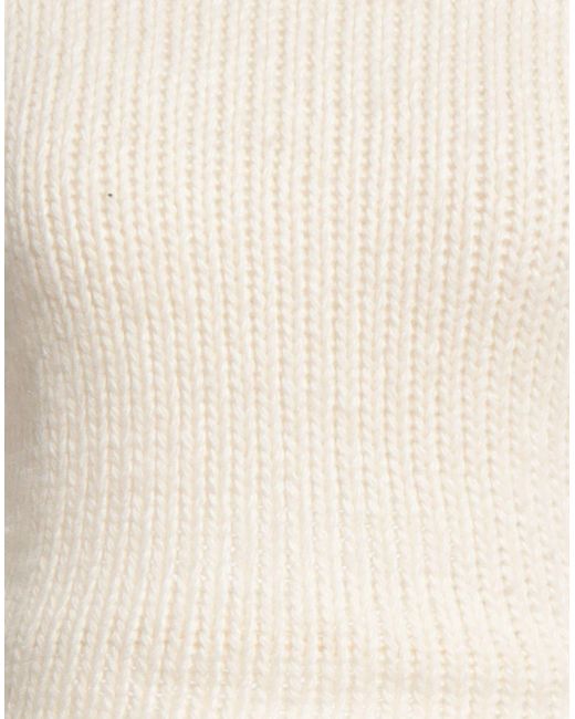 Maje White Ivory Turtleneck Acrylic, Alpaca Wool, Wool