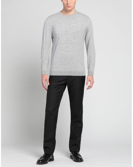 FILIPPO DE LAURENTIIS Gray Light Sweater Merino Wool for men