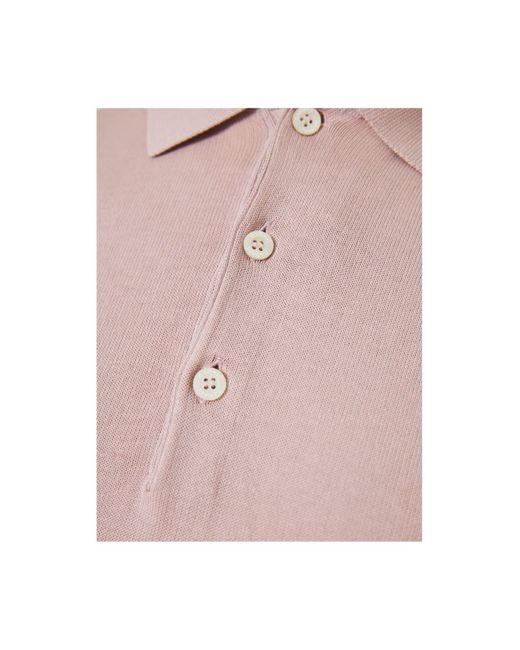 Canali Poloshirt in Pink für Herren
