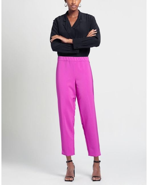 LUCKYLU Milano Pink Pants Polyester, Elastane