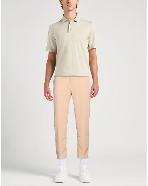 Daniele Alessandrini Natural Pants Polyester, Elastane for men