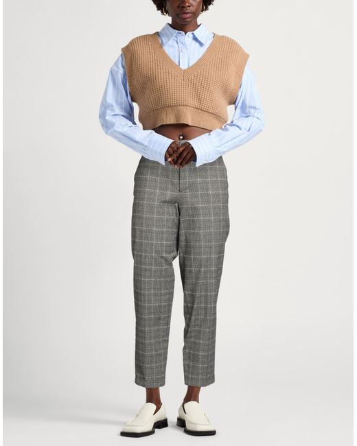 Berwich Gray Pants Cotton, Elastane