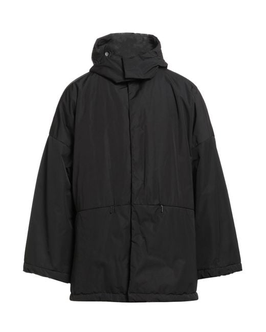 Hevò Black Jacket Polyester, Cotton for men