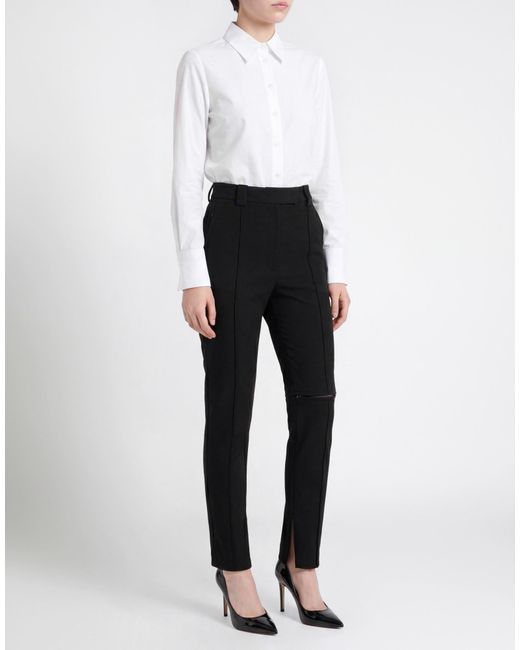 Khaite Black Pants Viscose, Virgin Wool, Elastane