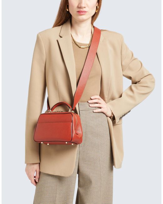 Valextra Red Handbag