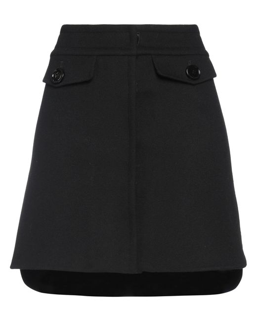Max Mara Black Mini Skirt Virgin Wool