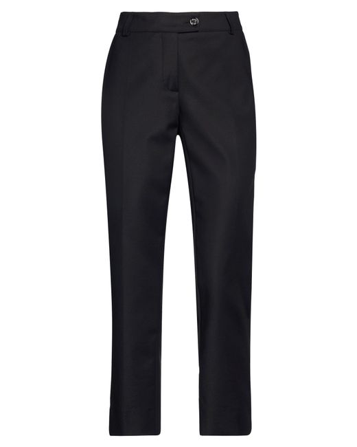 Maison Common Blue Pants Cotton, Polyamide, Elastane