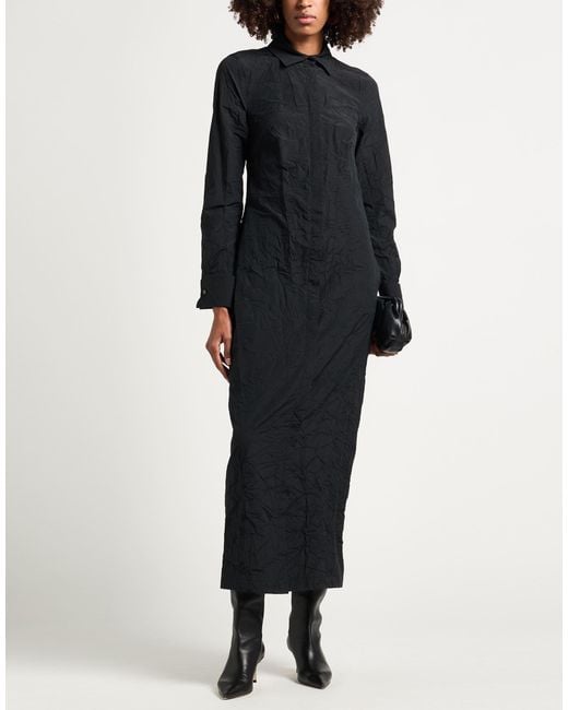 Max Mara Black Sfilata Maxi Dress Cotton, Polyester