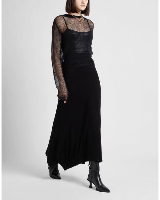 8 by YOOX Black Maxi Skirt