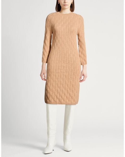 Agnona Natural Midi Dress