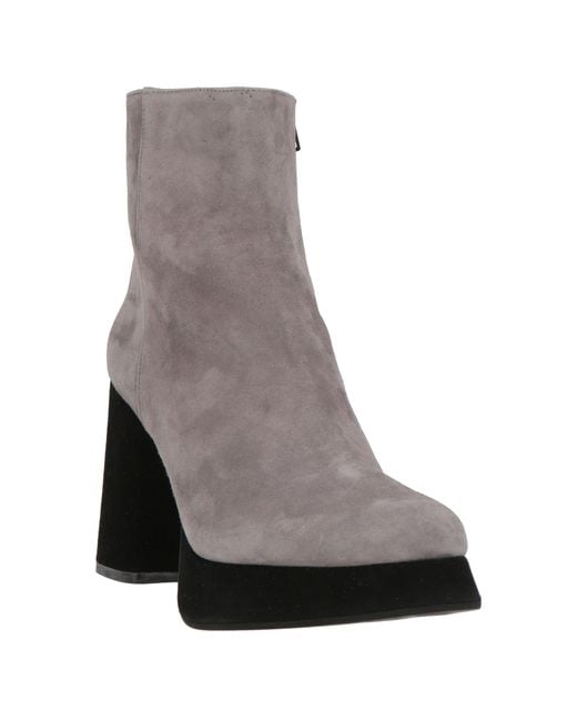 Roberto Festa Gray Ankle Boots