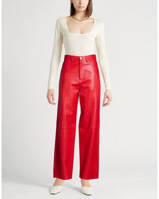 Rohe Red Pants Lambskin
