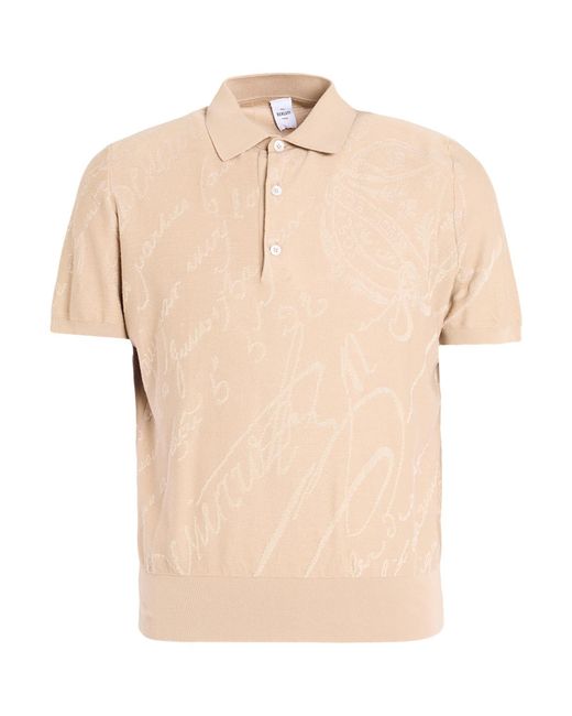 Berluti Natural Polo Shirt Cotton, Mulberry Silk for men