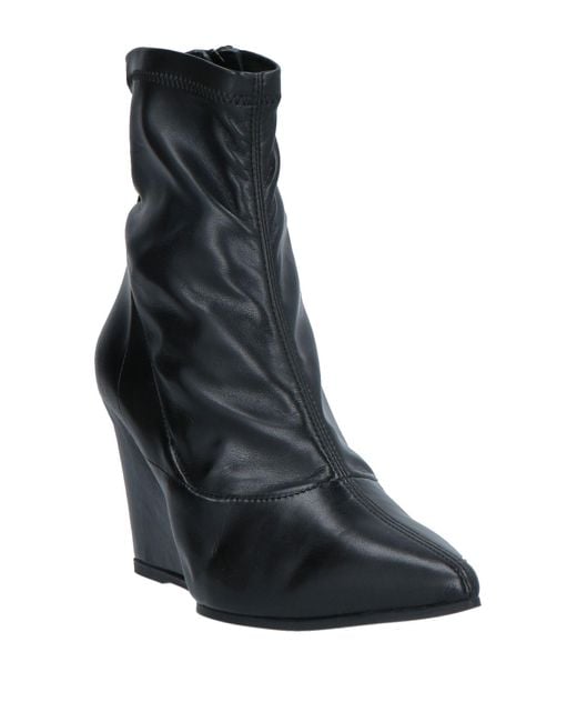 MyChalom Black Ankle Boots