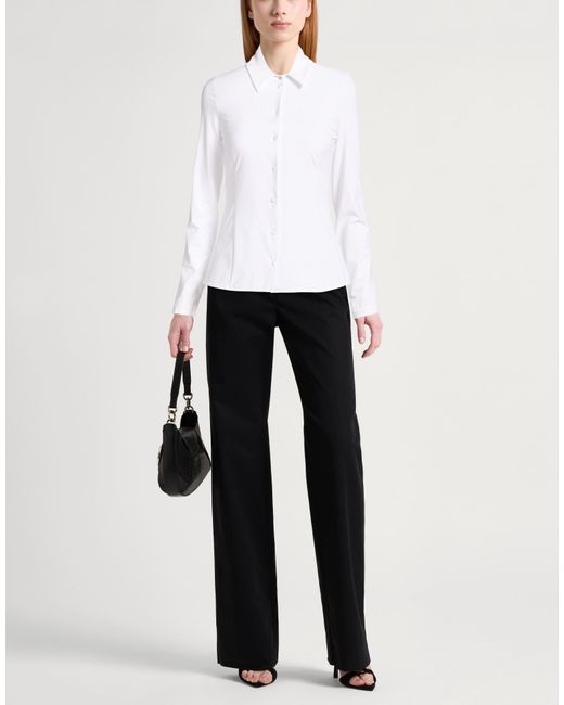 Patrizia Pepe White Shirt Polyamide, Elastane