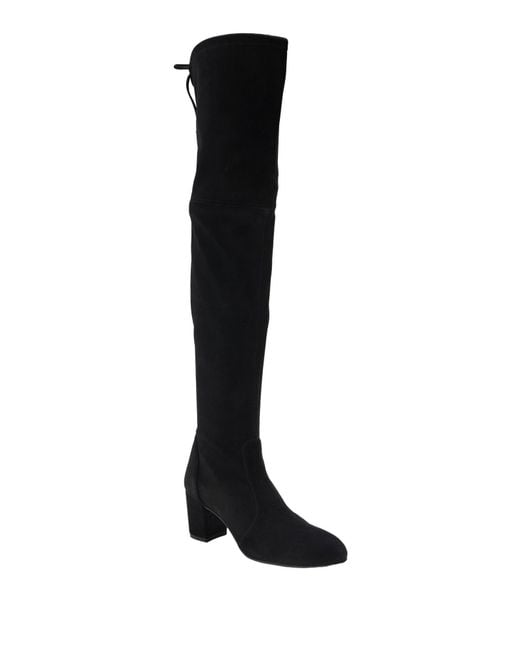 Stuart Weitzman Black Boot Leather
