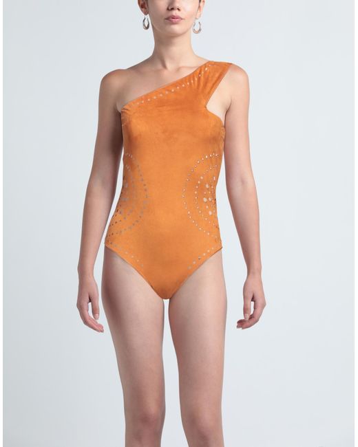 ME FUI Orange One-piece Swimsuit