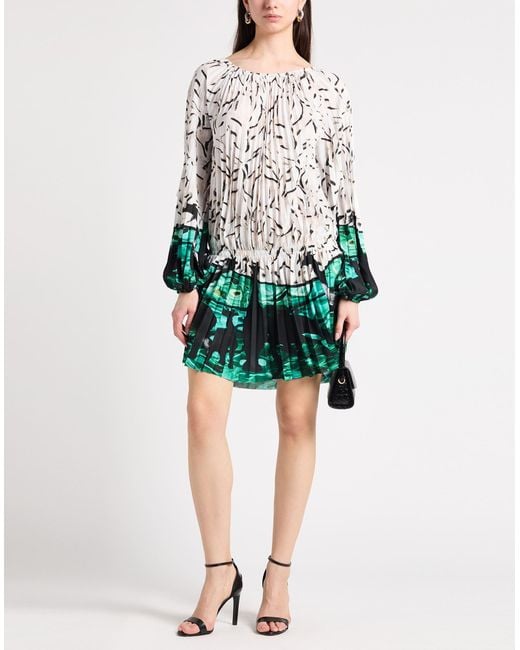 Stella Jean White Mini Dress Polyester