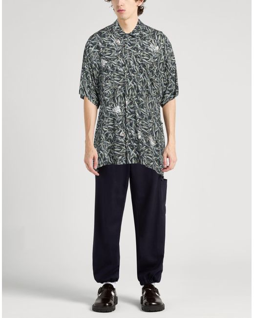 Magliano Gray Dark Shirt Viscose for men