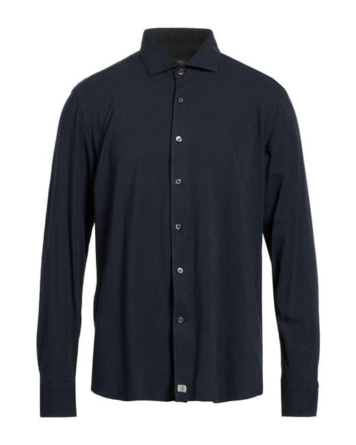 Sonrisa Blue Shirt Cotton, Elastane for men