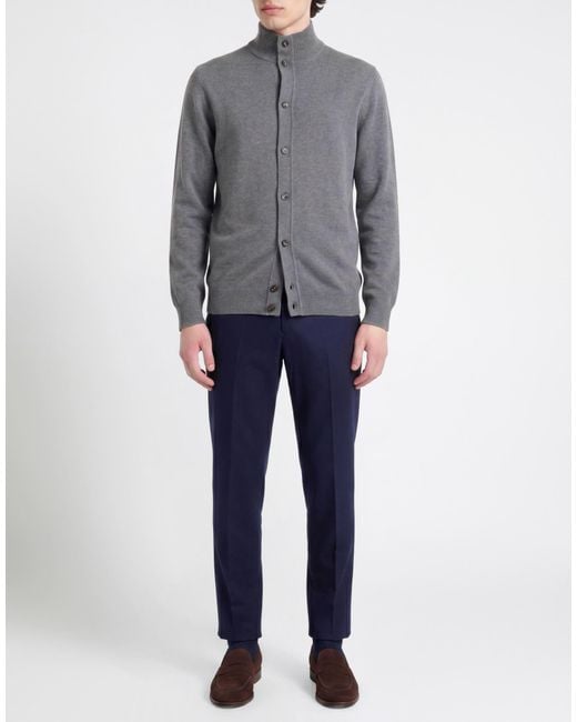 Kangra Gray Cardigan Wool, Cashmere for men