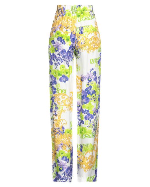 Versace White Baroque Pants
