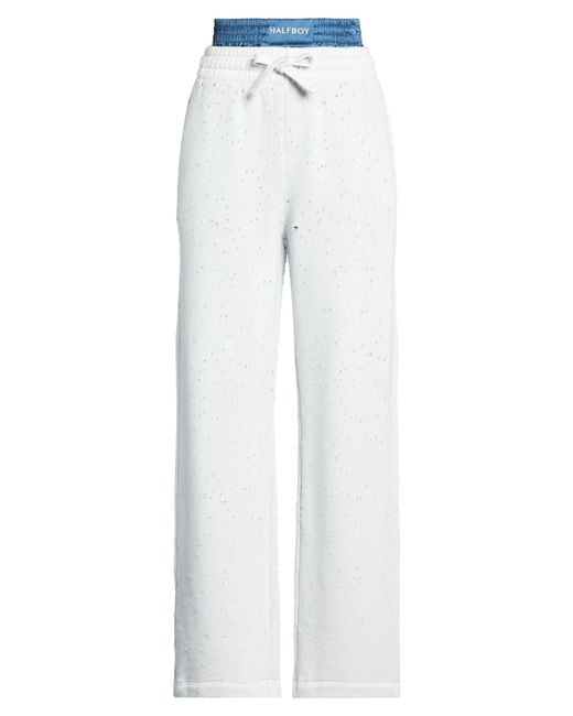Halfboy White Pants Cotton