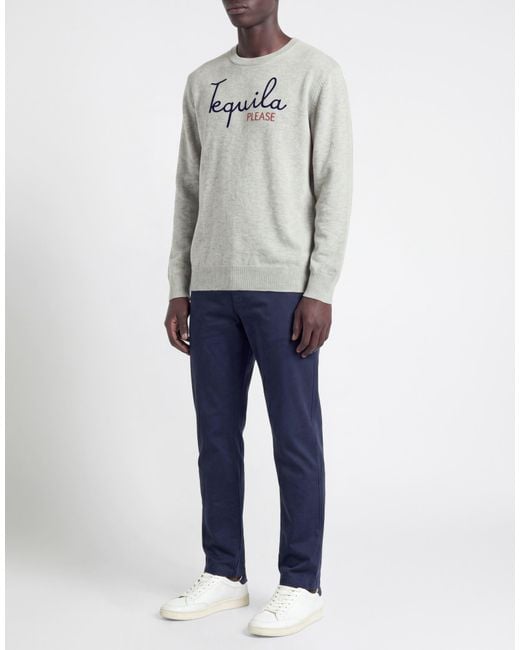 Mc2 Saint Barth Gray Après-Ski Collection Sweater Polyamide, Wool, Viscose, Cashmere for men