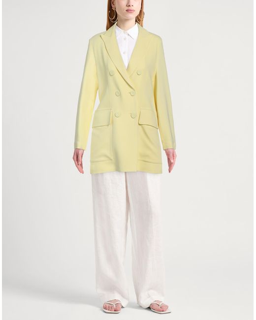 EMMA & GAIA Yellow Blazer Viscose, Elastane