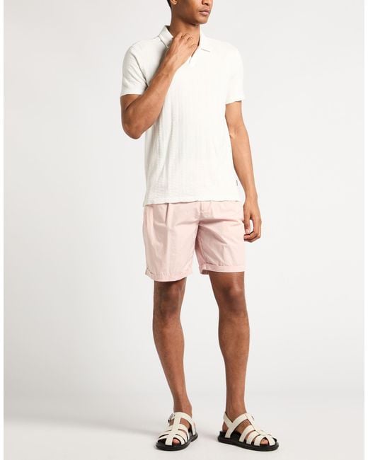 John Varvatos White Polo Shirt Organic Cotton for men