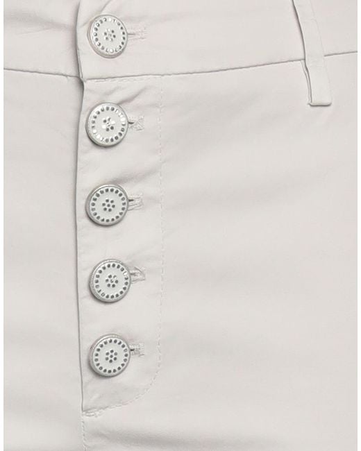 Dondup White Pants Cotton, Elastane