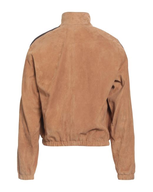 Marni Brown Camel Jacket Leather for men