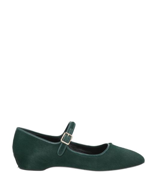 Giorgio Armani Green Ballet Flats