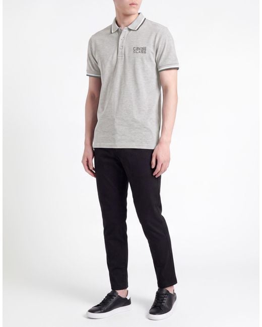 Roberto Cavalli Gray Polo Shirt for men