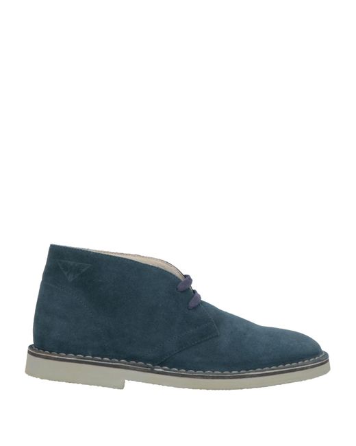 Docksteps Blue Slate Ankle Boots Leather