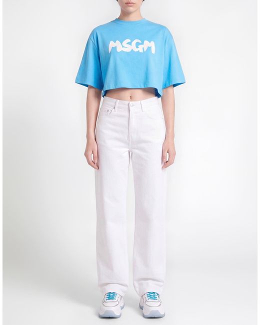 MSGM Blue T-Shirt