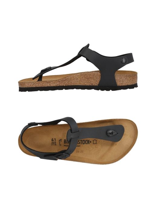 Birkenstock Black Toe Post Sandals for men