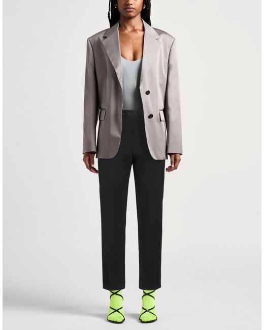 MSGM Black Pants Virgin Wool, Elastane