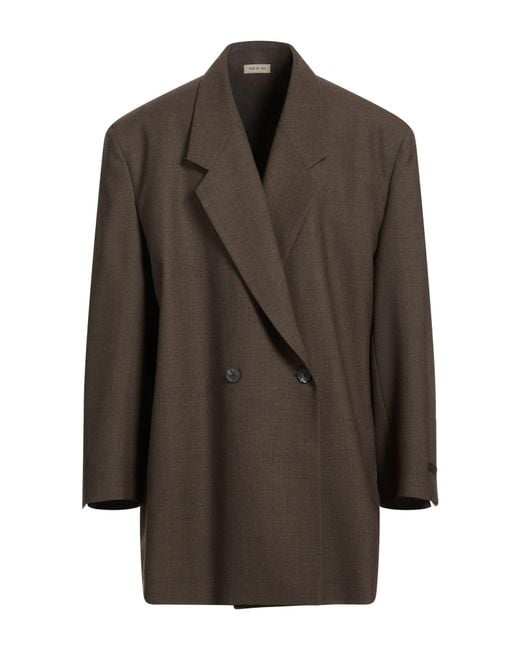 Fear Of God Brown Chocolate Coat Wool for men