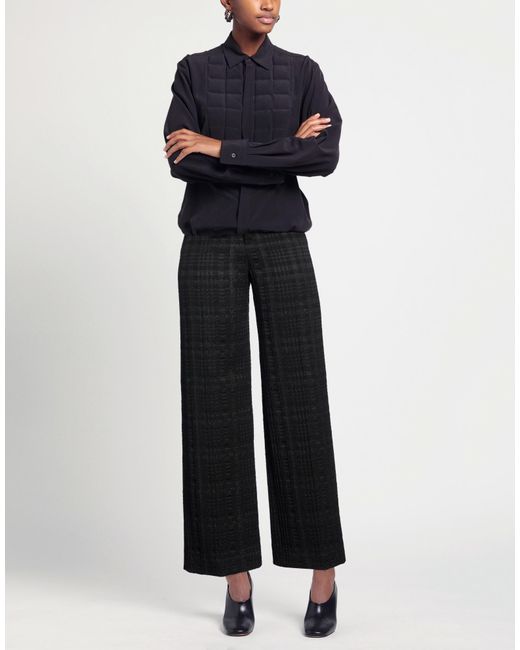 Xandres Black Pants Cotton, Polyester, Metallic Fiber, Elastane