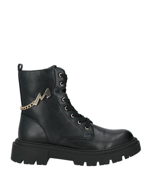 Manila Grace Black Ankle Boots